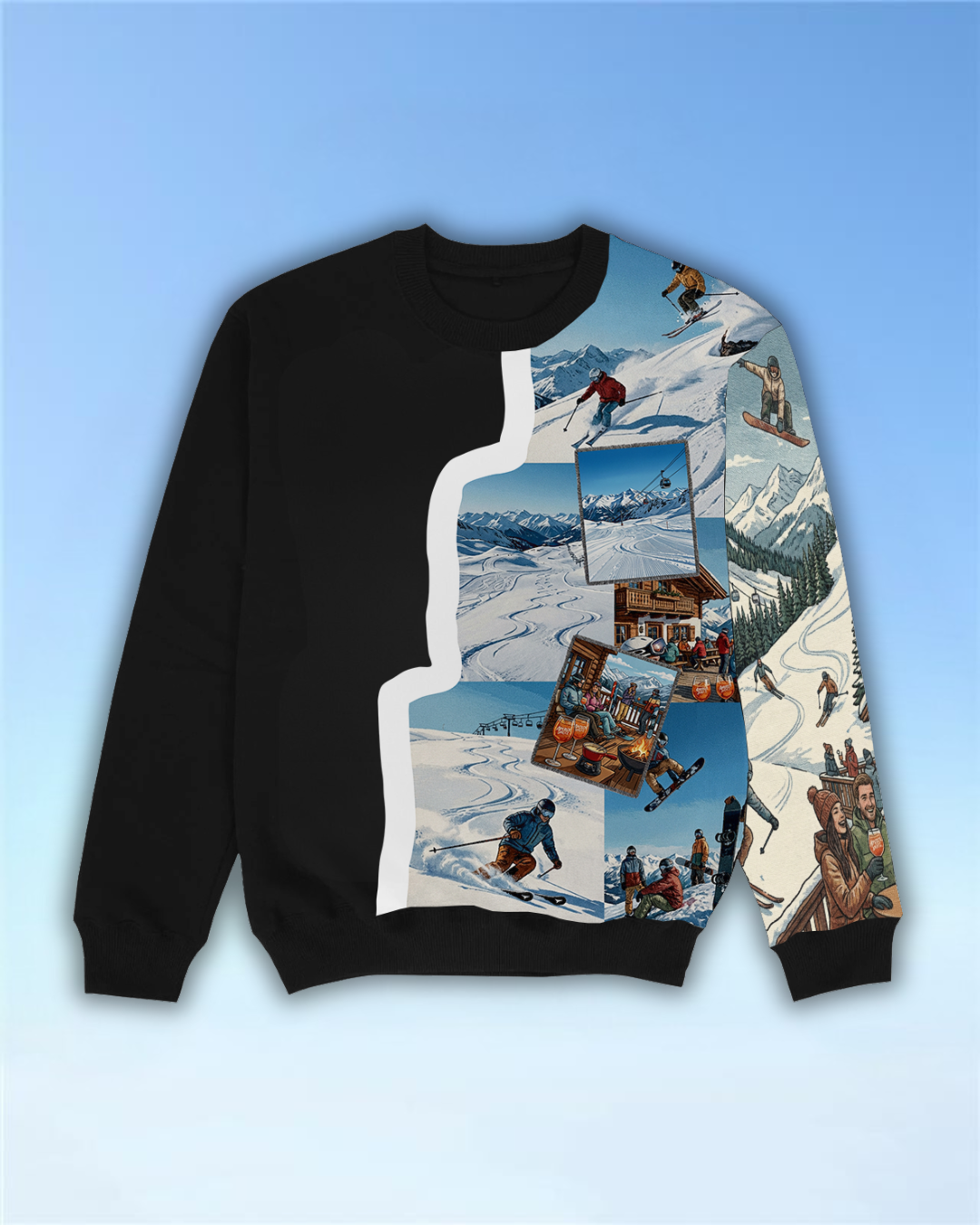 Ski Abenteuer - Sweatshirt All over print