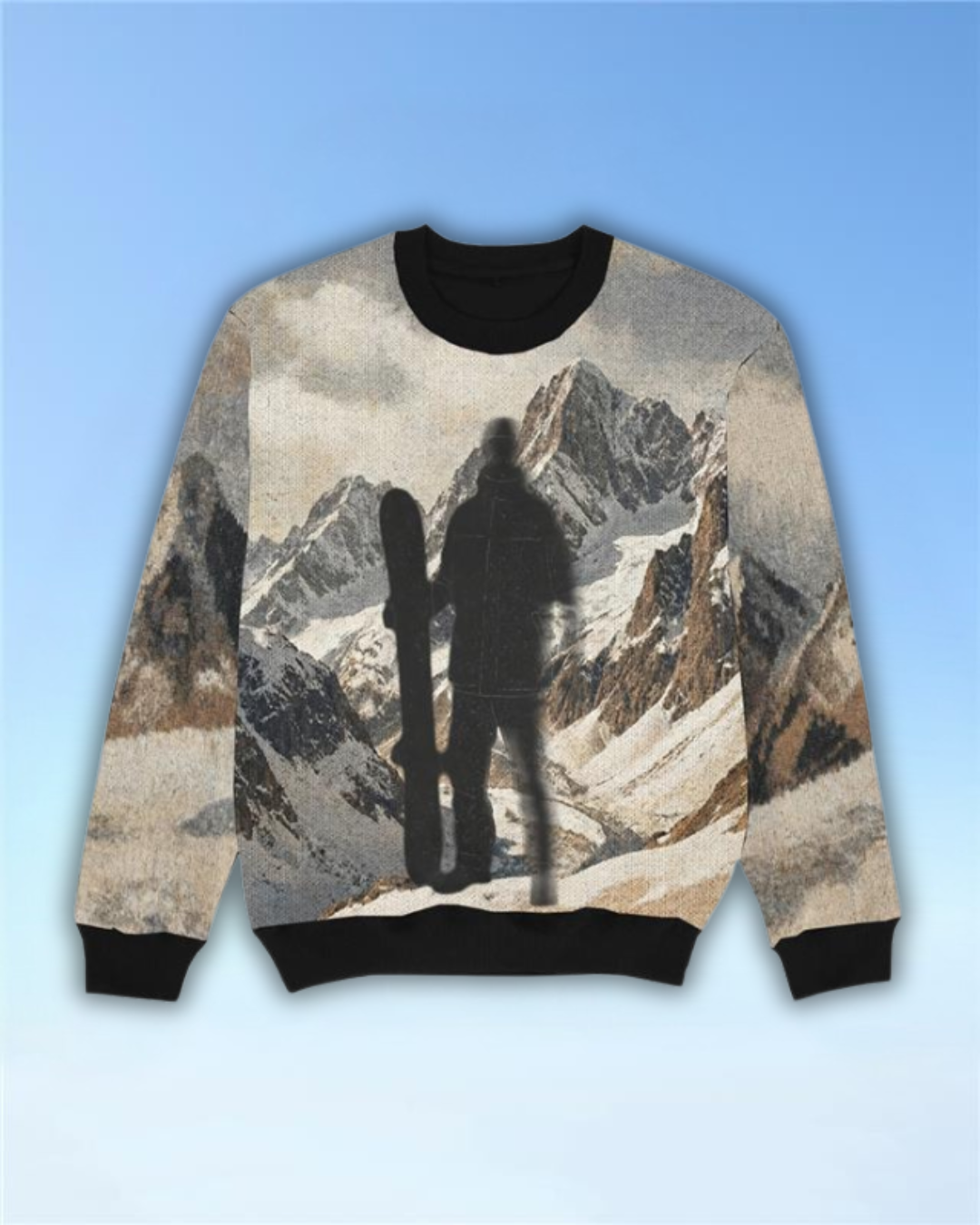 Mann Schatten - Sweatshirt All over print