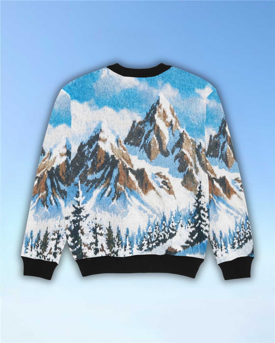 Mann Ski Schatten - Sweatshirt All over print
